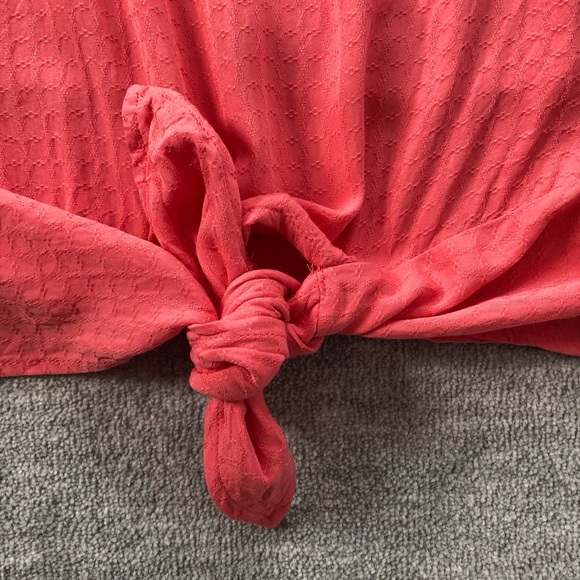 Buffalo David Bitton Coral Tie-Front Top - Picture 6 of 6